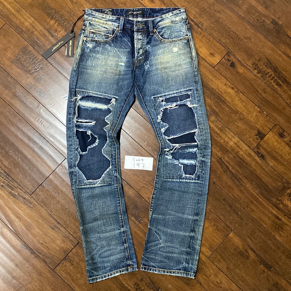 NWT Cult of Individuality Sample Rebel Straight Selvedge Denim Jeans #C197 - Picture 1 of 11